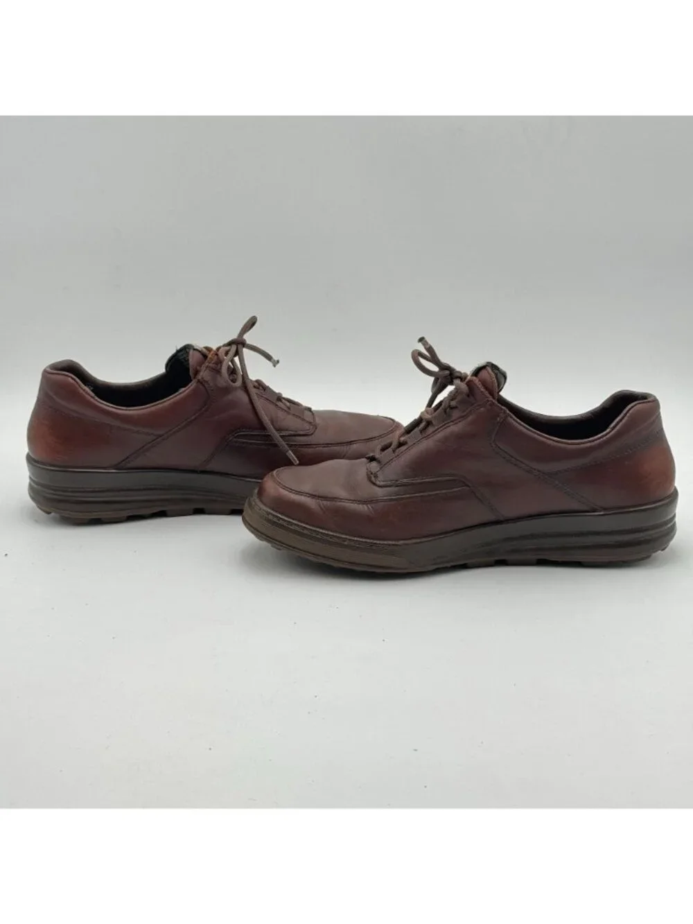 Mephisto Match Runoff Air Jet Shoes Mens 11 Brown Leather Walking Sneakers